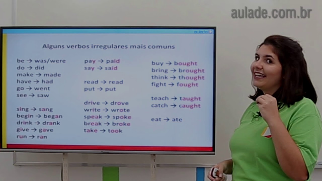 Inglês - Simple past: irregular verbs