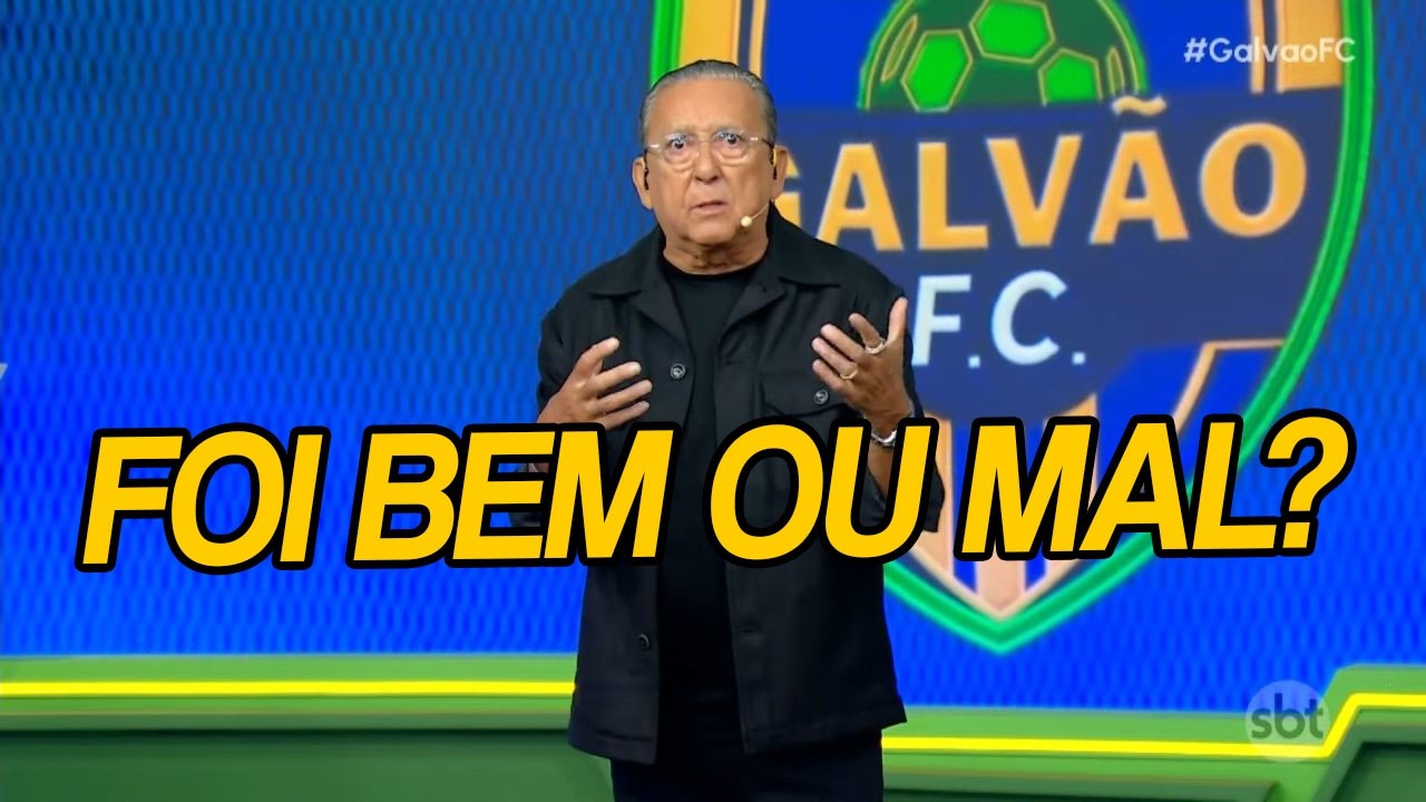 Galvão foi mal ou bem na estreia do SBT? DEPENDE.