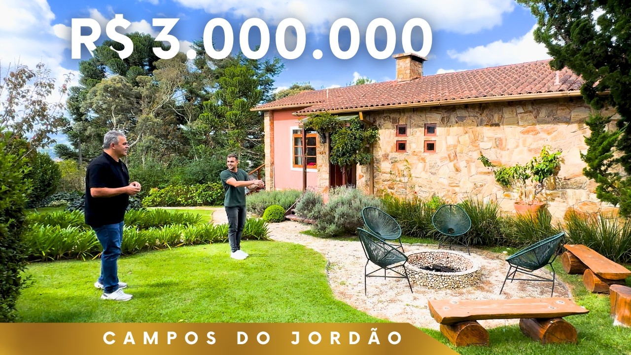 CASA DE CAMPO AO ESTILO EUROPEU EM CAMPOS DO JORDÃO: LUXO E CONFORTO A MINUTOS DA VILA CAPIVARI.