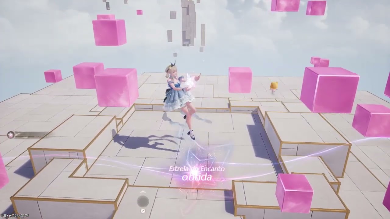 [Infinity Nikki] Desafio do Curio - Como fazer. - Cubo Rosa.