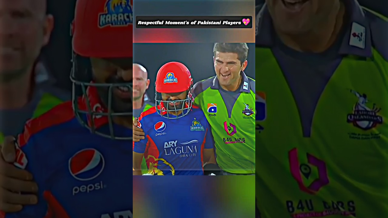Respectful Moment's of Pakistani Players 🔥 #cricket #babarazam #shaheenafridi