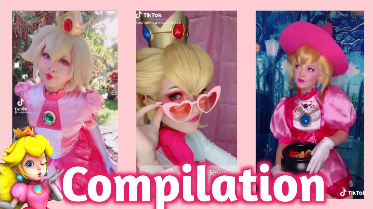 ❤️Best Peach Tiktok video's❤️#tiktok #cosplay #princesspeach