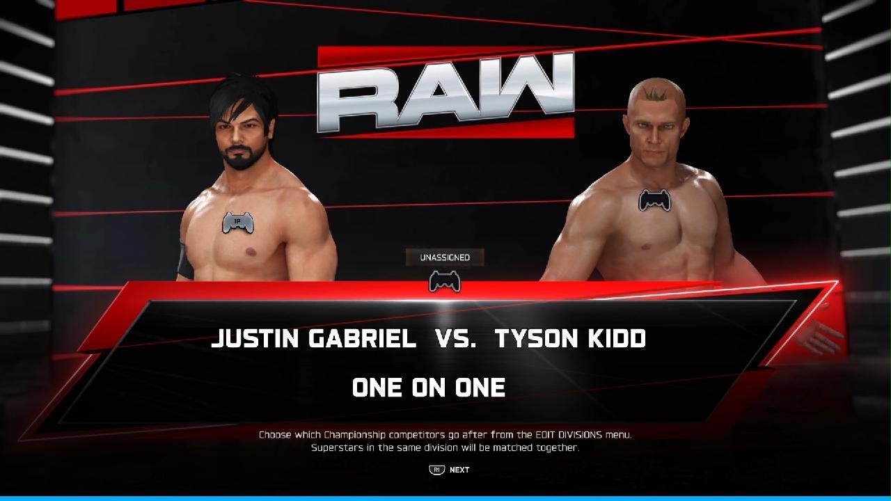 Justin Gabriel VS Tyson Kidd (WWE2K25 Week 41 Universe Mode)