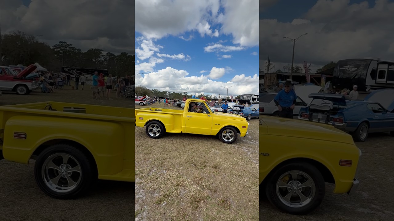 1972 Chevy C10 leaving the car show!! 