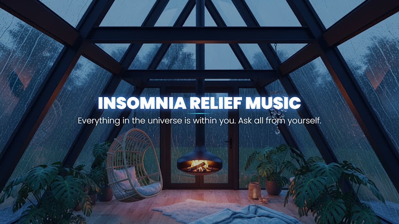 Relaxing Kalimba and Soft Rain - Healing Sleep Music for Insomnia and Deep Rest, Stress Relief