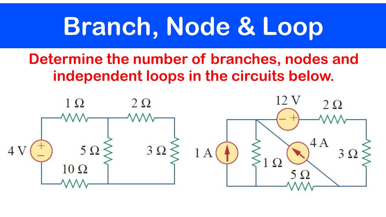 ☑️06 - Branch, Node and Loop of a given circuit