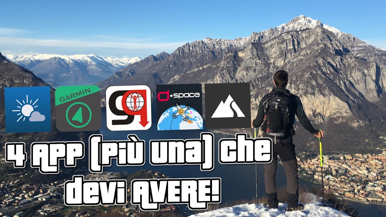 Quattro app (più una) per trekking che devi AVERE!
