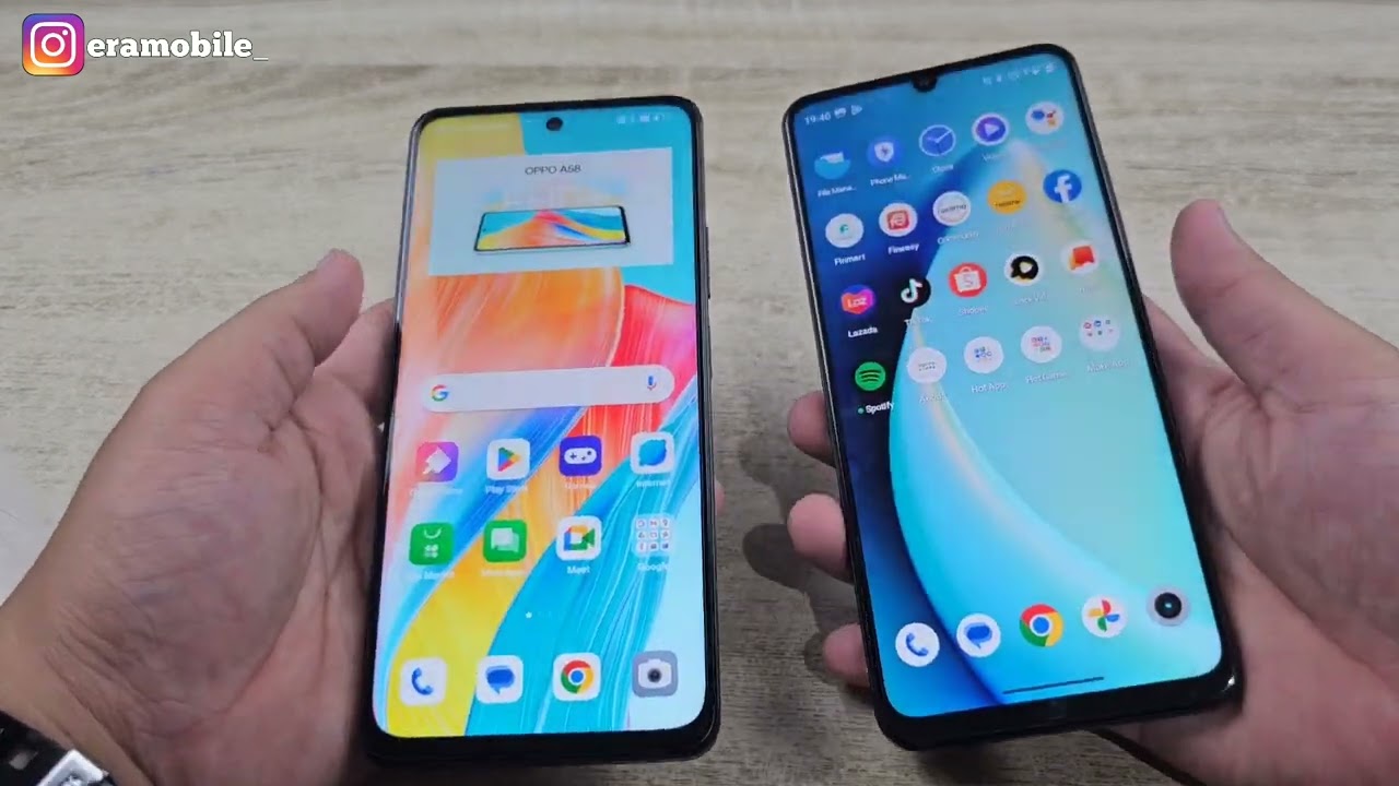 OPPO A58 VS REALME C53