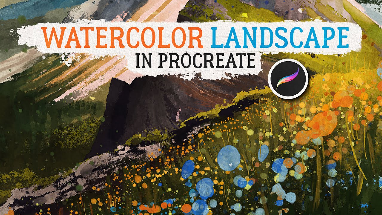 How to Paint a Watercolor Landscape in Procreate