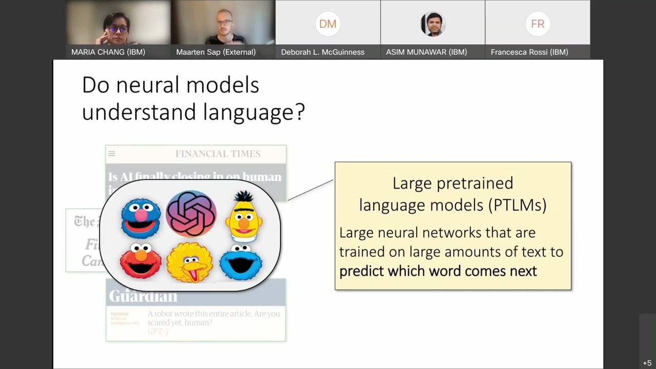 Positive AI with Social Commonsense Models – Maarten Sap Allen Institute for AI and CMU