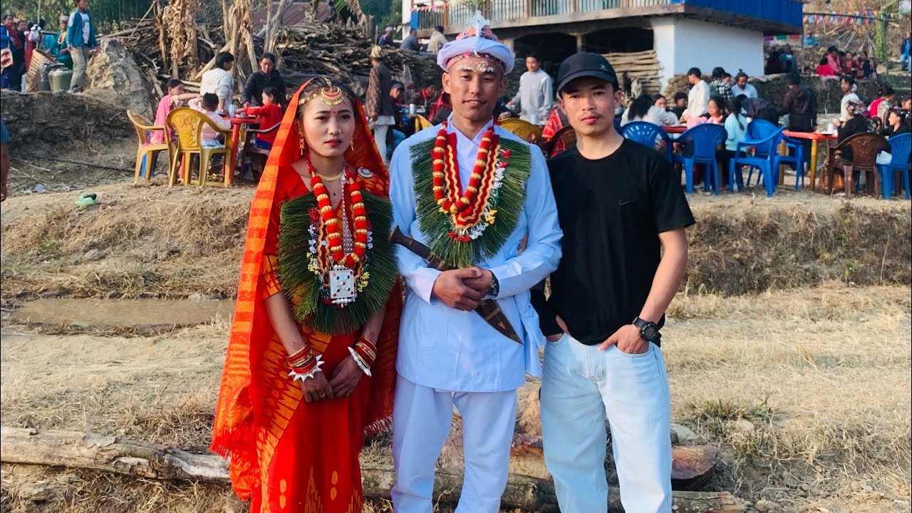 Limbu cultural myarrige system in limbu Gaun date 2081/10/25