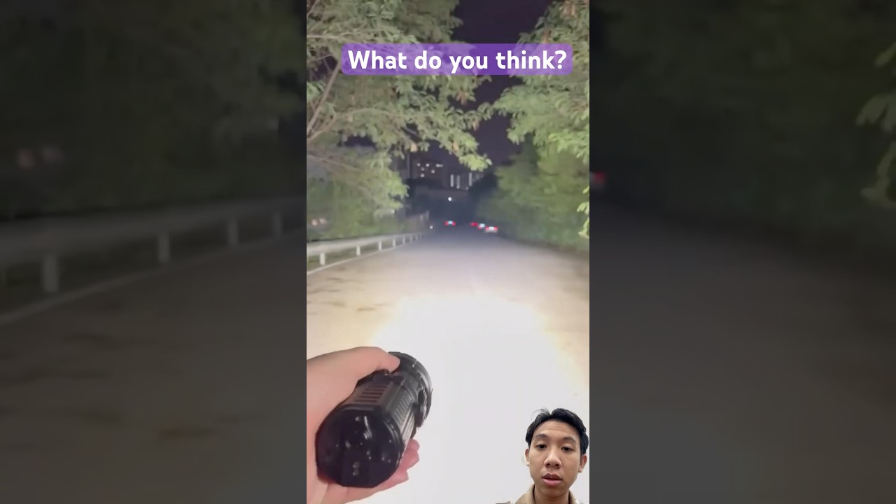 6000 vs 18000 Lumens Flashlight Test 🔦 This Light Turns Night Into Day!