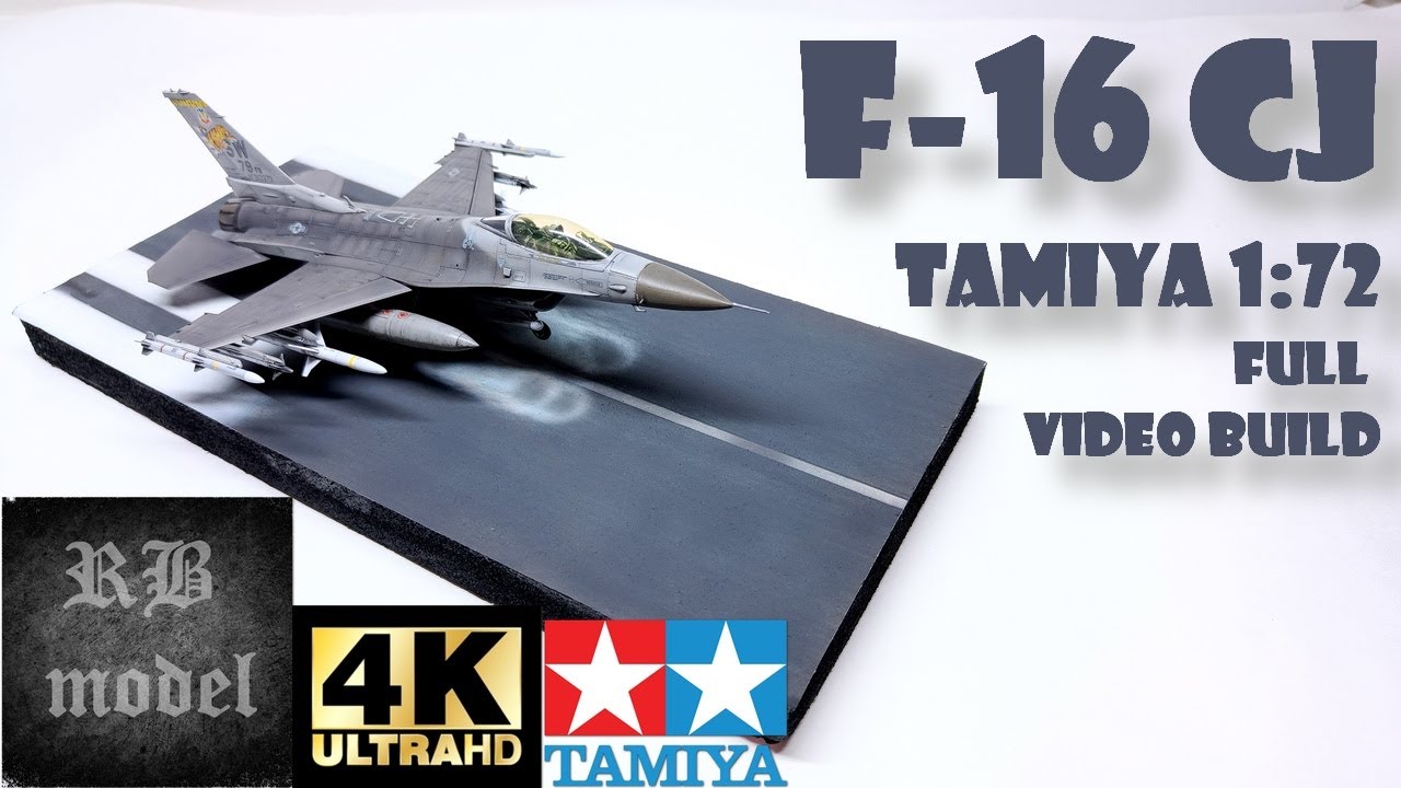 F-16 FIGHTING FALCON - TAMIYA 1/72 - FULL VIDEO BUILD