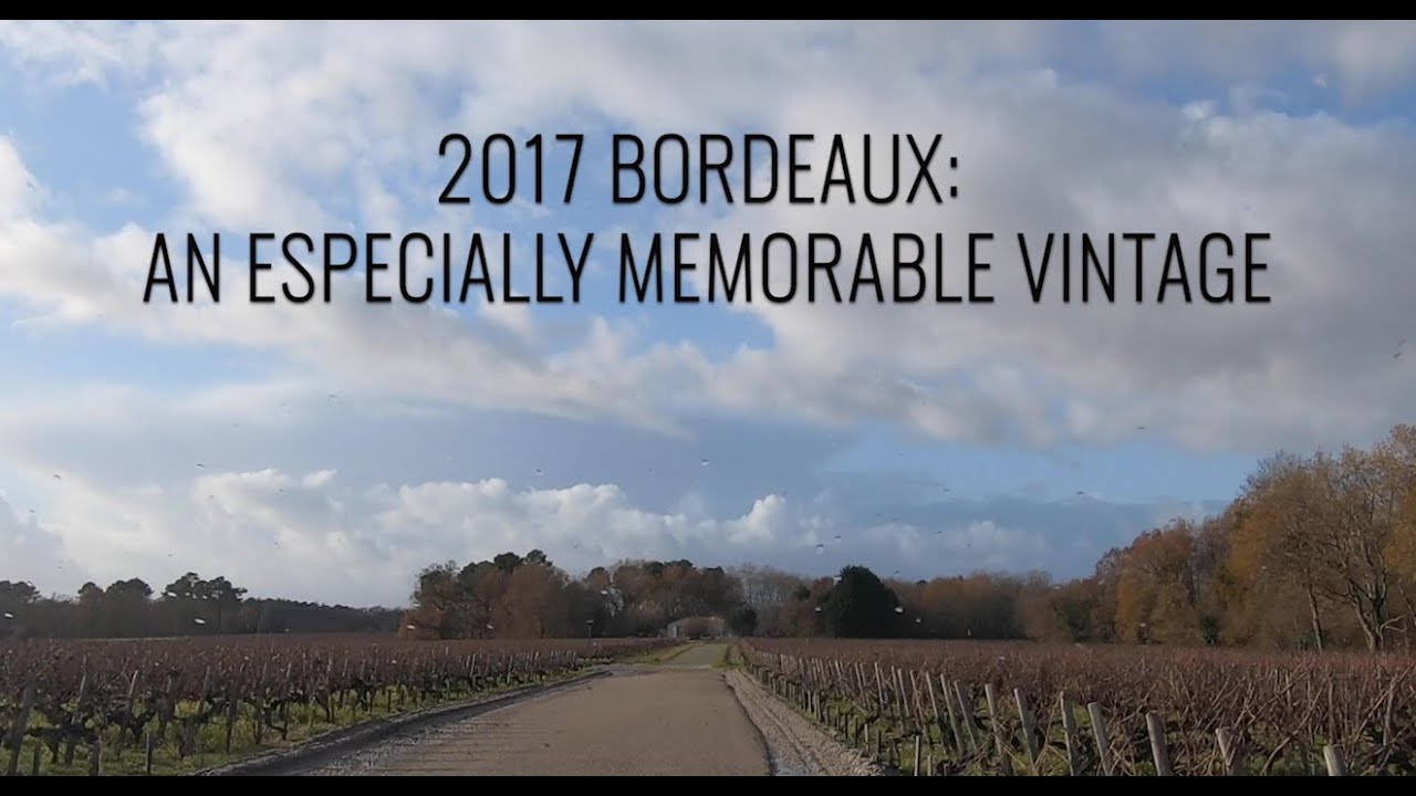 2017 BORDEAUX: AN ESPECIALLY MEMORABLE VINTAGE