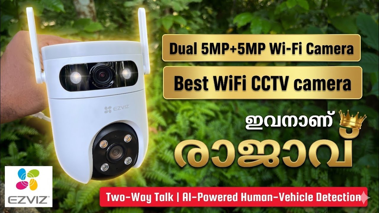 EZVIZ h9c WiFi CCTV Camera Malayalam | Dual-Lens ( 5MP+5MP )