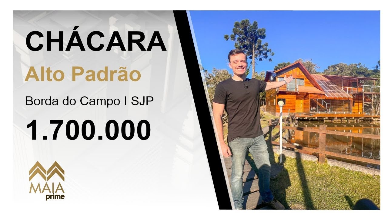 CHÁCARA NA BORDA DO CAMPO MUITO ESPECIAL À VENDA, SÃO JOSÉ DOS PINHAIS (R$: 1.700.000,00)