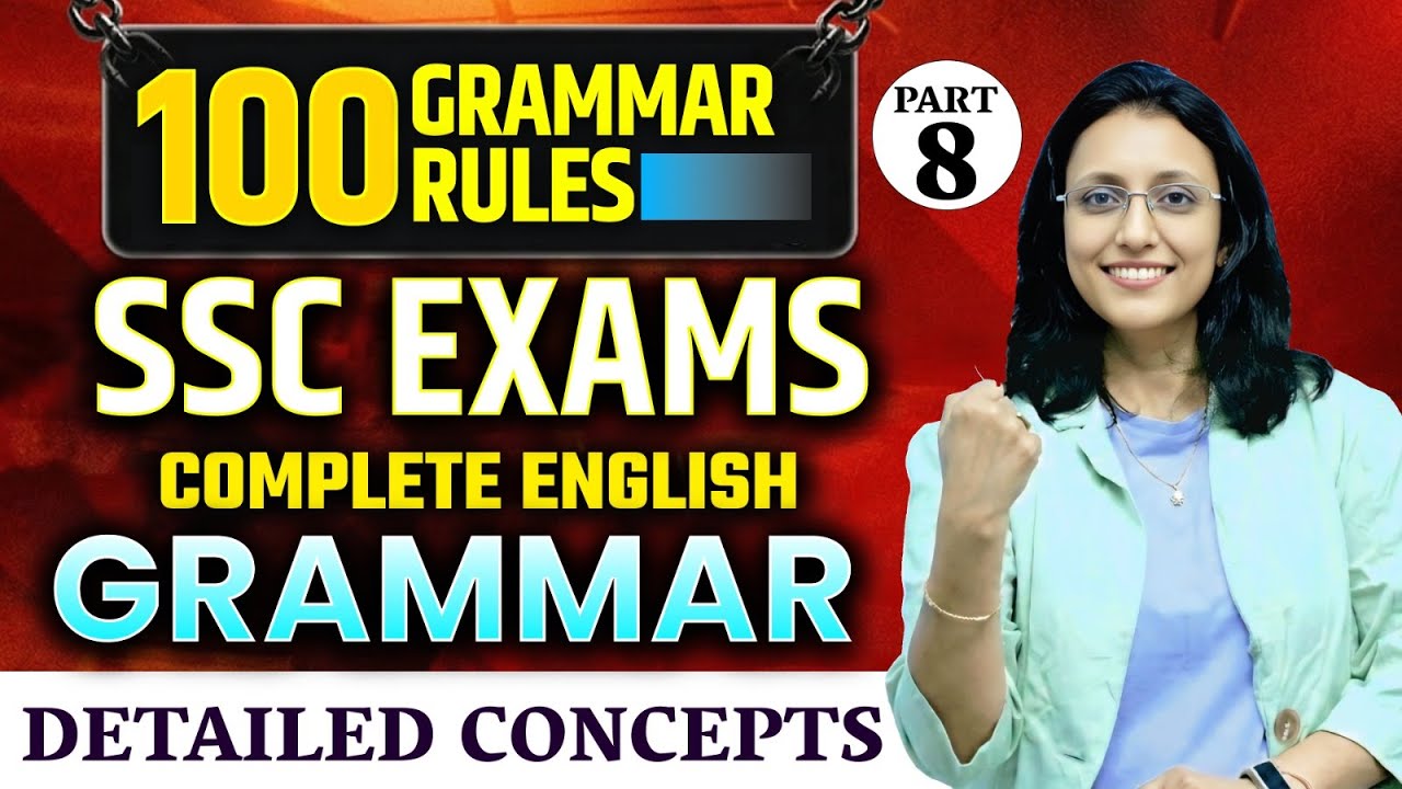 SSC English Grammar 2026 🔥 100 Most Important Rules (Part 8) | CGL • CHSL • MTS • CPO