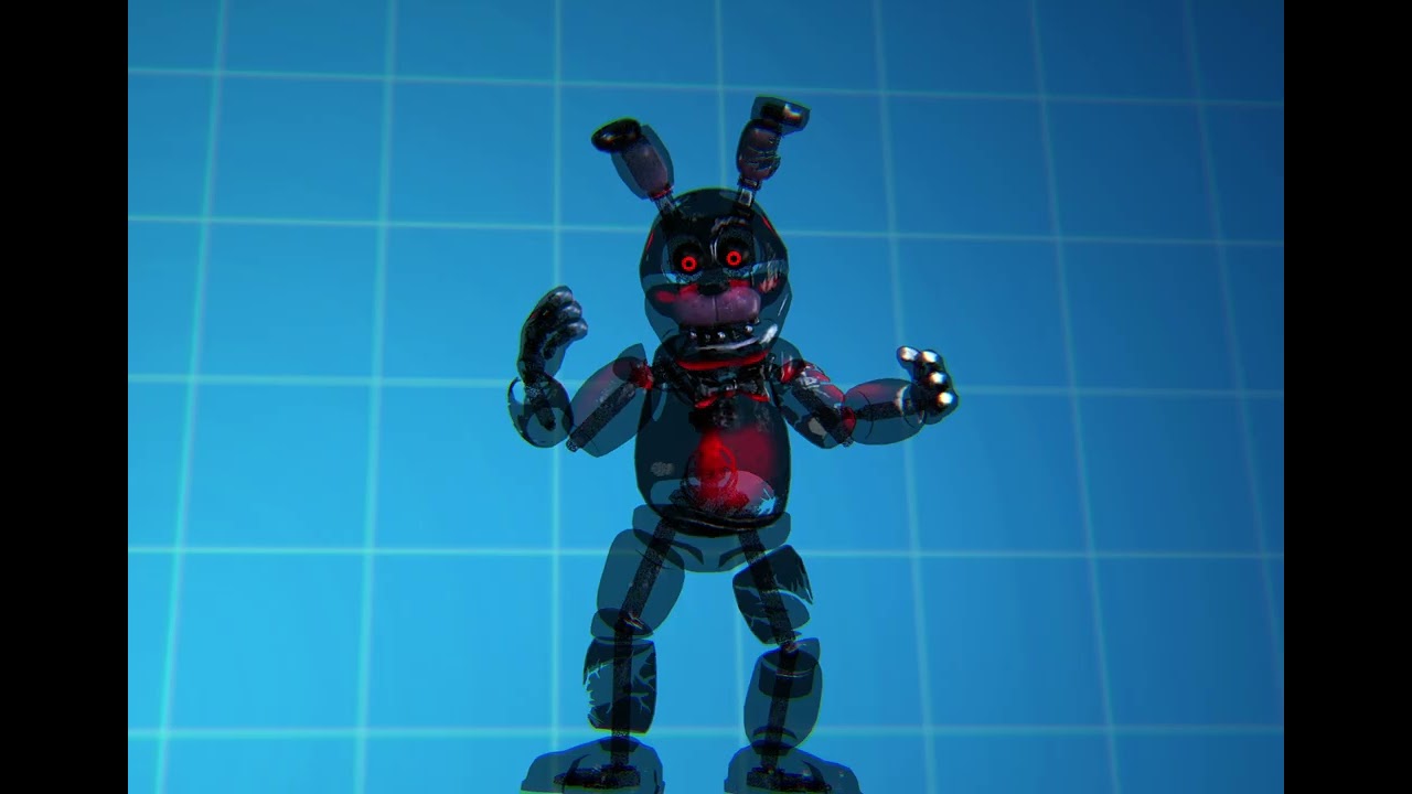 (Blender 5.2/FNAF AR) Black Heart Bonnie Workshop Animation with Heart