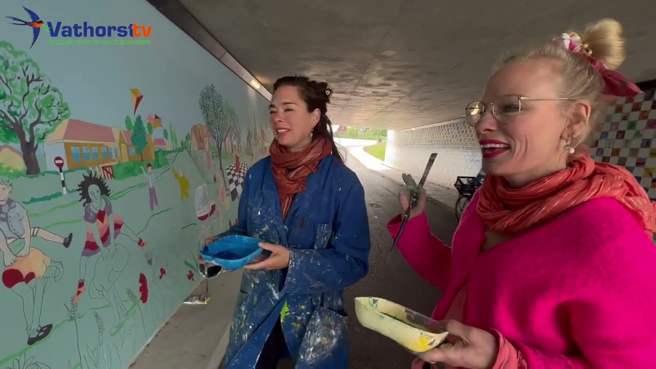 Renate aan het werk in de Veentunnel