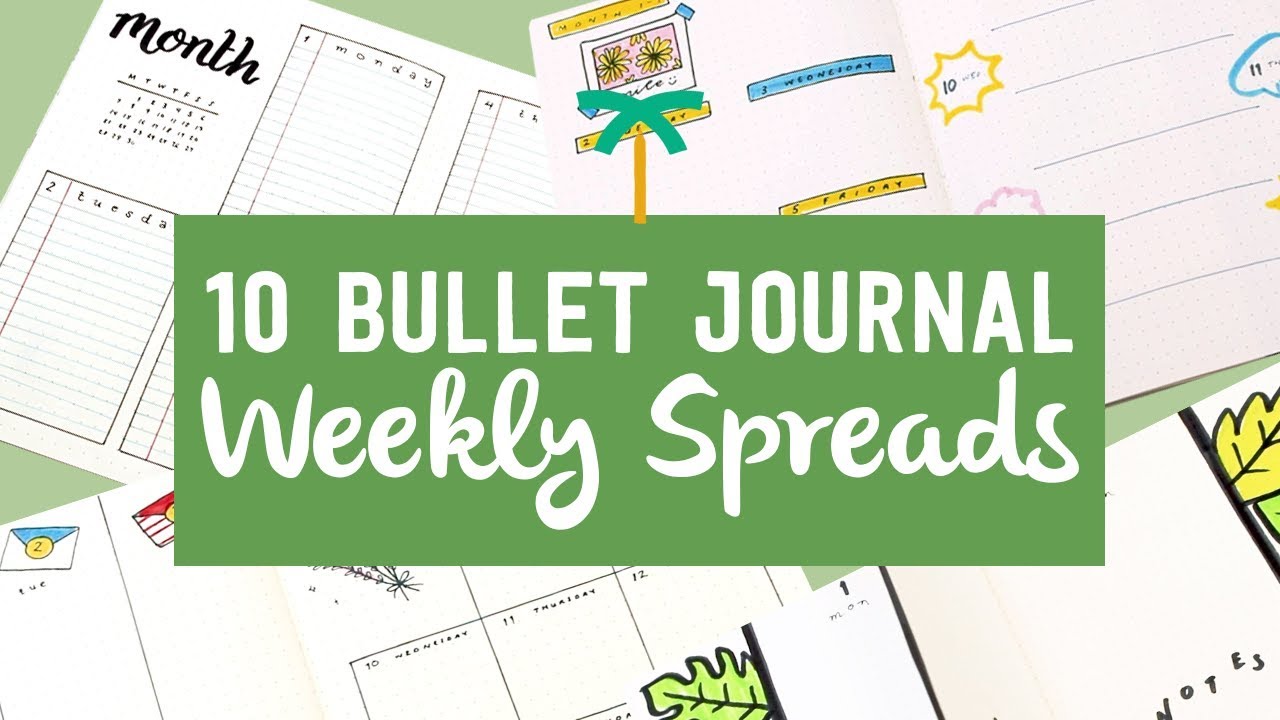 10 Bullet Journal Weekly Spread Ideas - Weekly Setup | Stationery Island