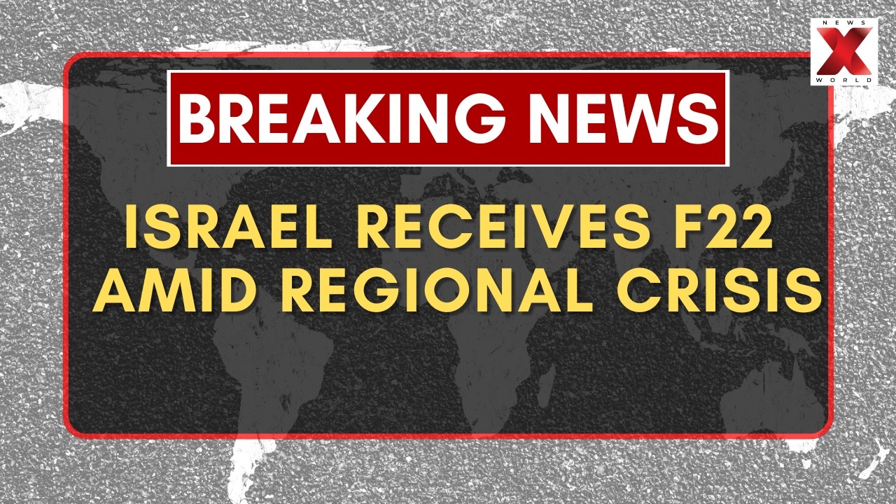 US deploys F22 jets to Israel: F22 deployment signals tougher Iran stance| NewsX World
