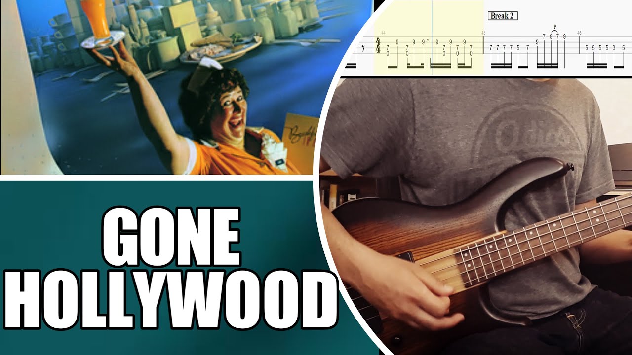 Gone Hollywood - Supertramp | Bass cover with tabs #33