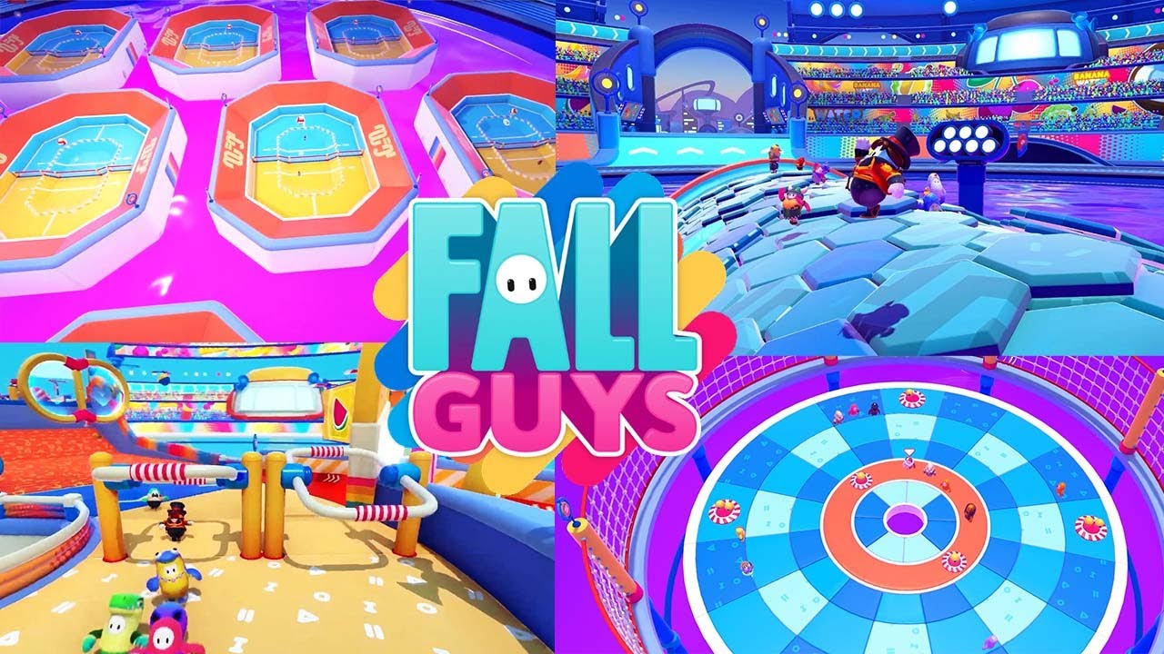 Fall Guys - All 7 New Maps Gameplay [Season 1]