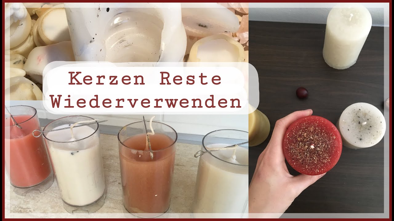 Kerzenreste wiederverwenden I DIY Kerzen gießen