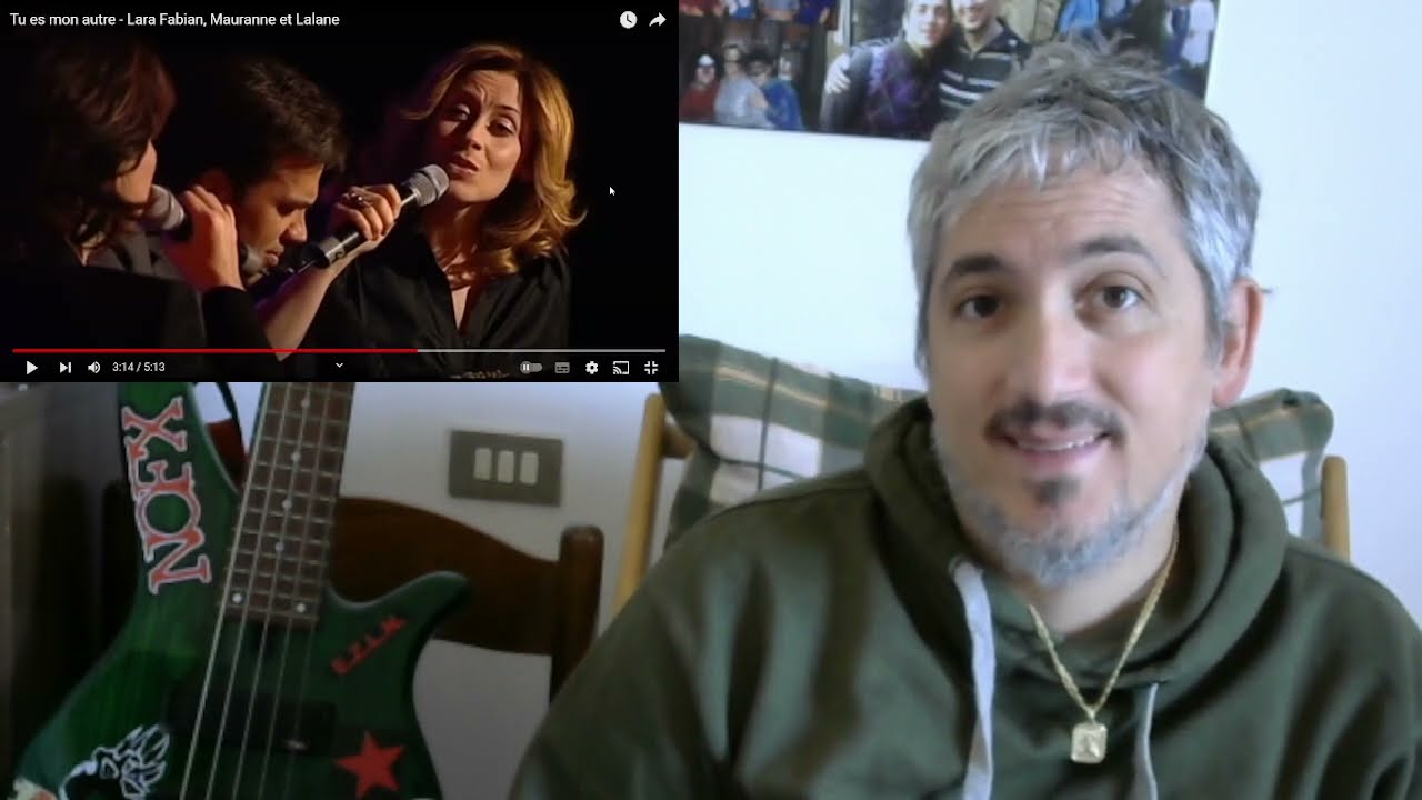 Lara Fabian, Mauranne et Lalane Tu es Mon Autre reaction Punk Rock Head Singer&Bassist James Giacomo