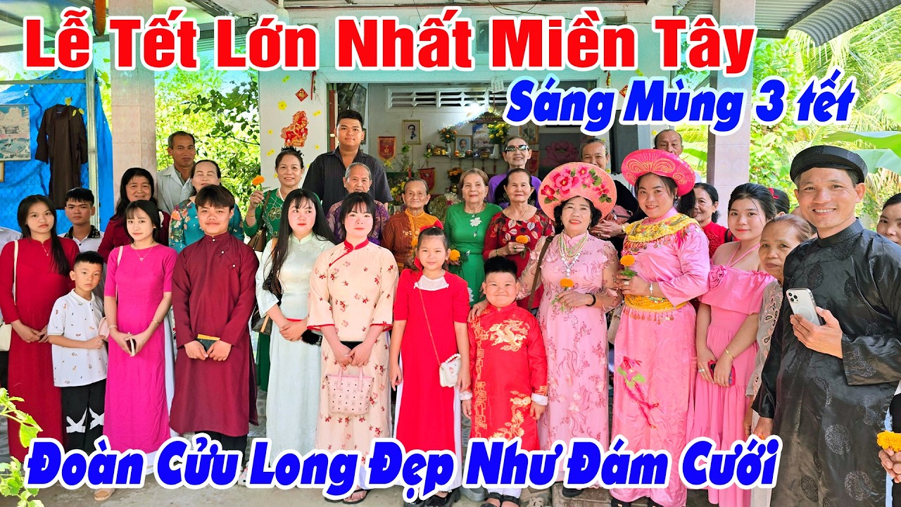 Lễ Tết Lớn Nhất Miền Tây - Cảnh Hiếm Gặp Đoàn Cửu Long Áo Dài Khăn Đống Đẹp Như Đám Cưới