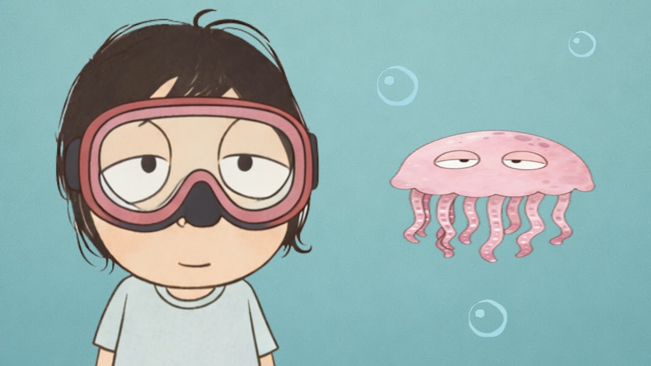 Guidi Gudi Watches the Jellyfish | Slow Sensory Ocean Video