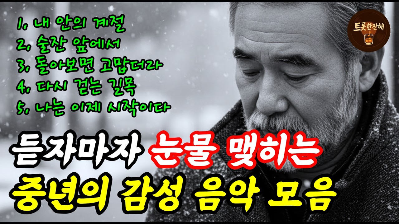 지친 인생에 위로가 되는 중년 감성 트로트｜외로움을 달래주는 최신곡 추천
