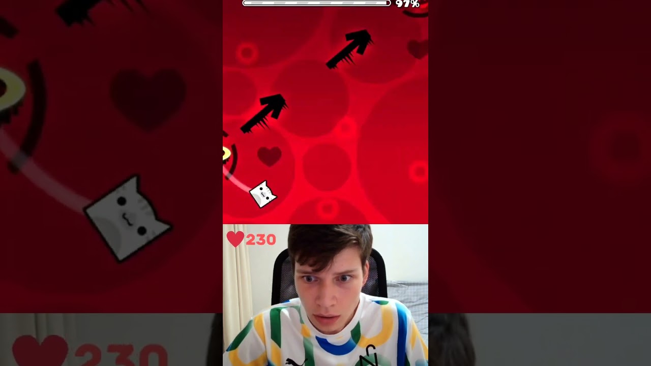Heartbeat (Extreme demon) 99%💀 #recommended #shorts #geometrydash #gd #heartbeat #extremedemon