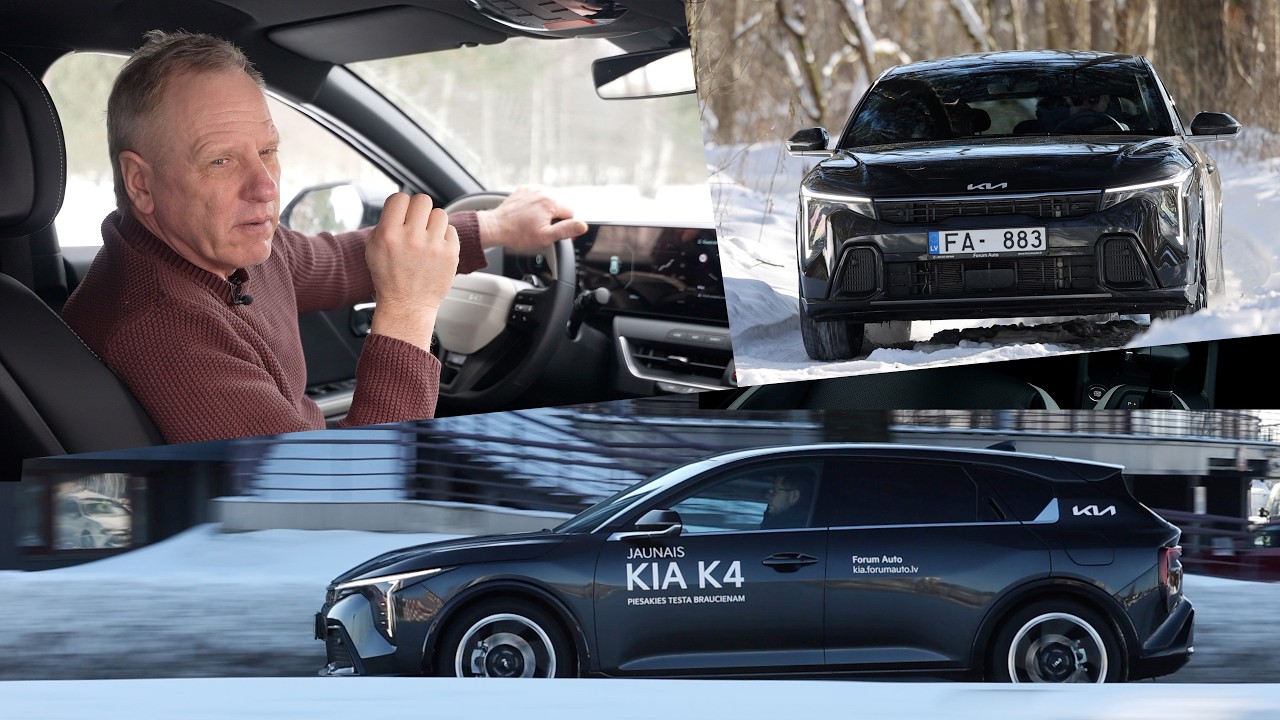 Kopā ar Ingusu Ulmani izmēģinām pilnībā jauno KIA K4.