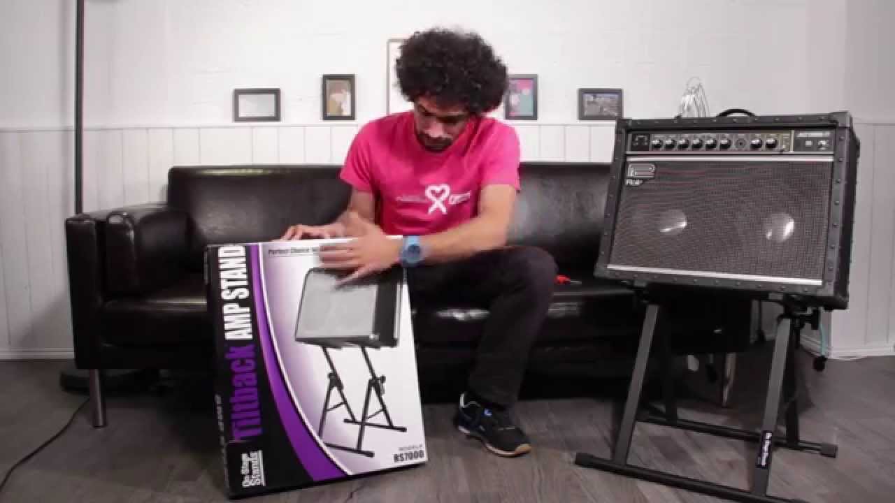 On-Stage Stands - TiltBack Amp Stand RS7000 - Revisión en Español.