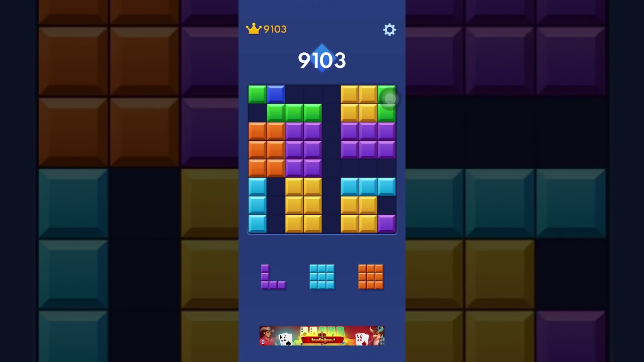 Playing Block blast :( :)￼