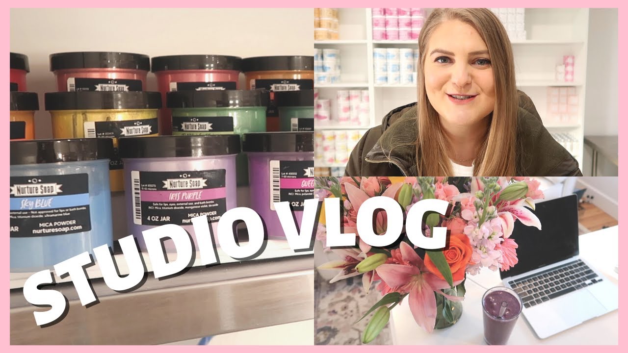 Studio Vlog // Make Bath Bombs With Me