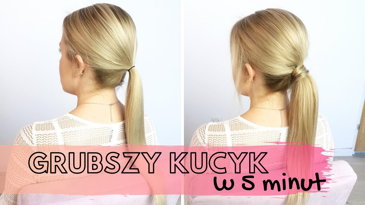 Gruby kucyk na cienkich włosach - to możliwe!