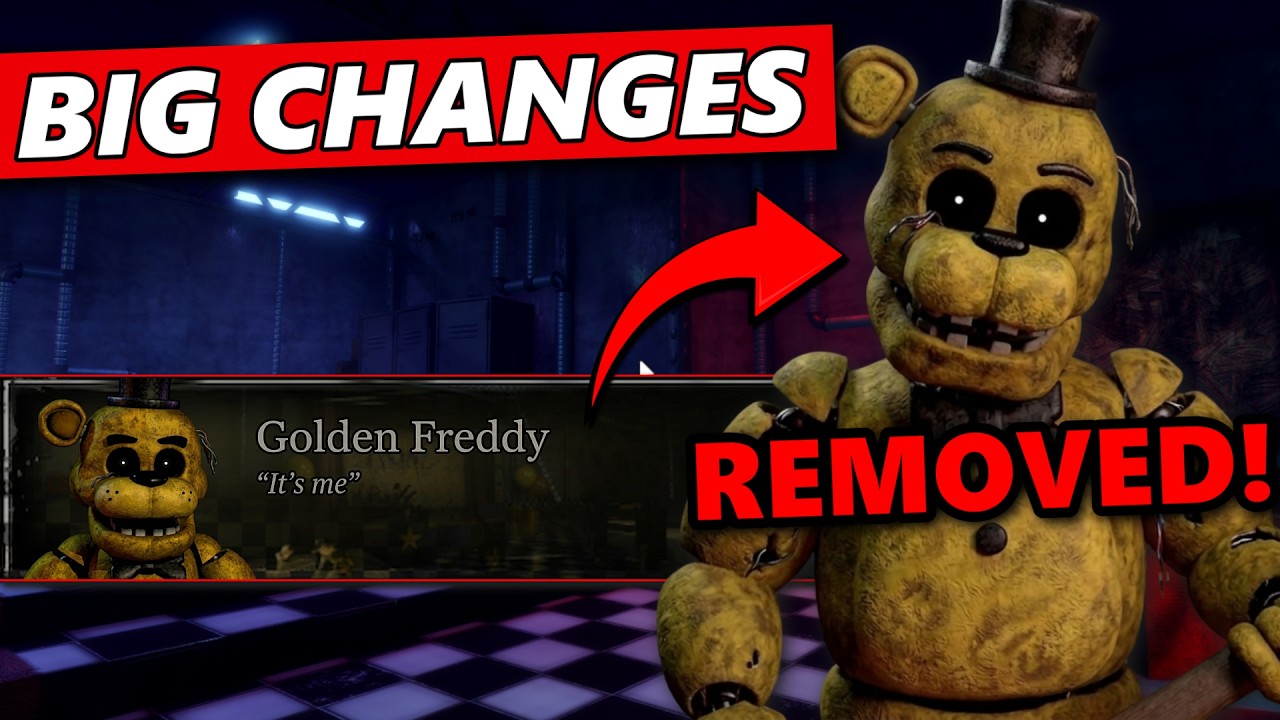 THEY REMOVED GOLDEN FREDDY IN BITE BY NIGHT!! (Patch Notes 5)