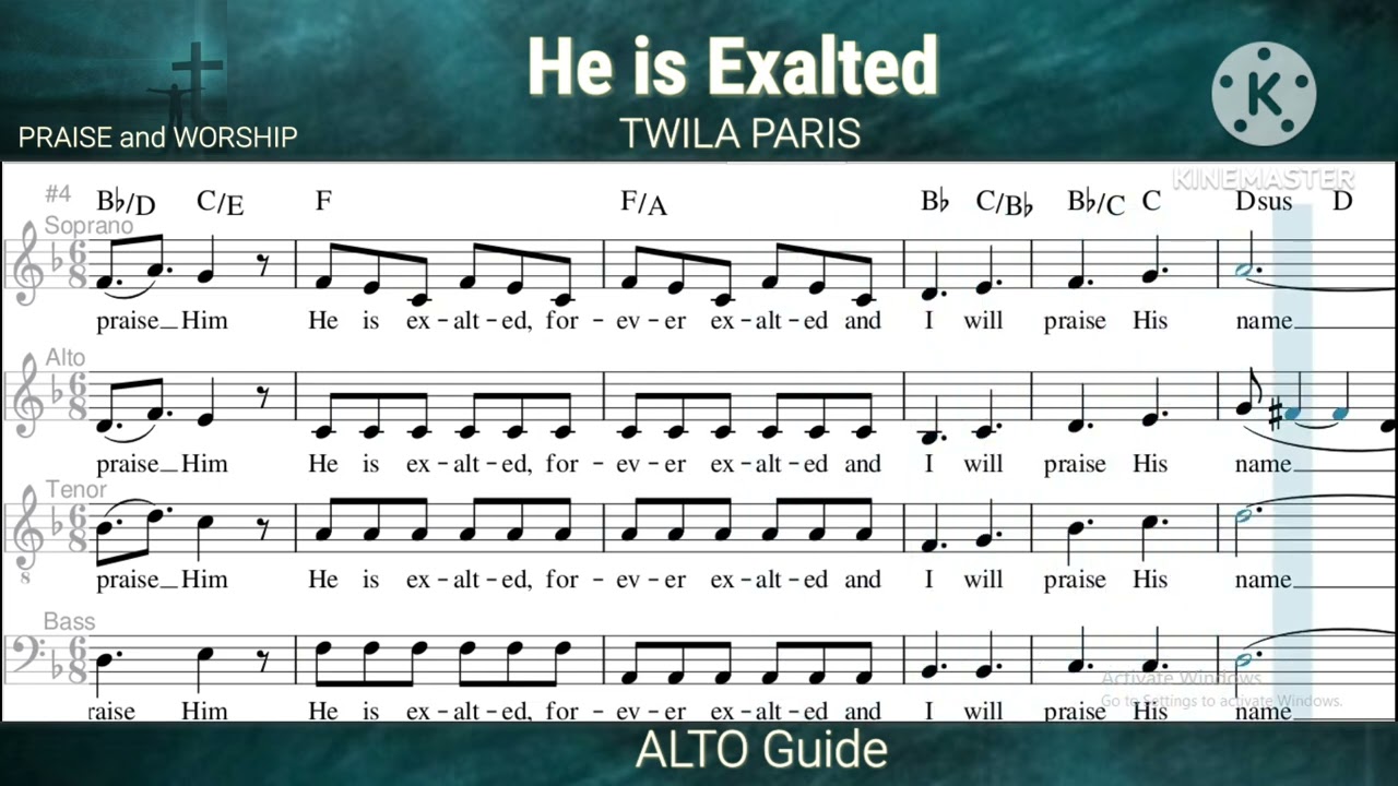 HE IS EXALTED _ ALTO Guide