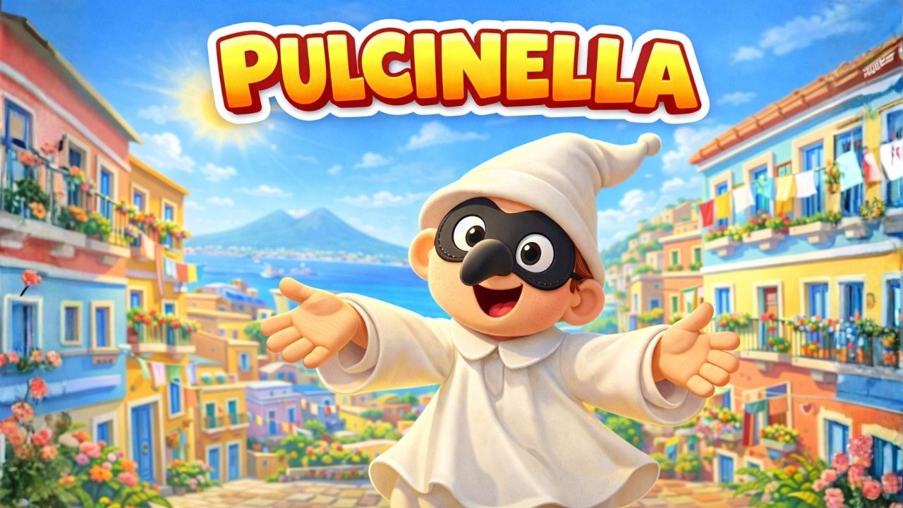 🎉 LA STORIA DI PULCINELLA | Racconto Illustrato