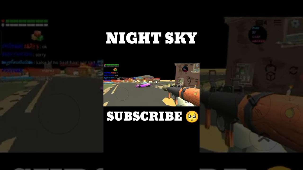 Night Sky in Chicken Gun|Trick|Chicken Gun 😍