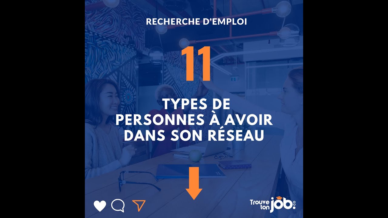 RECHERCHE D'EMPLOI : 11 TYPES DE PERSONNES &Agrave; AVOIR DANS SON R&Eacute;SEAU