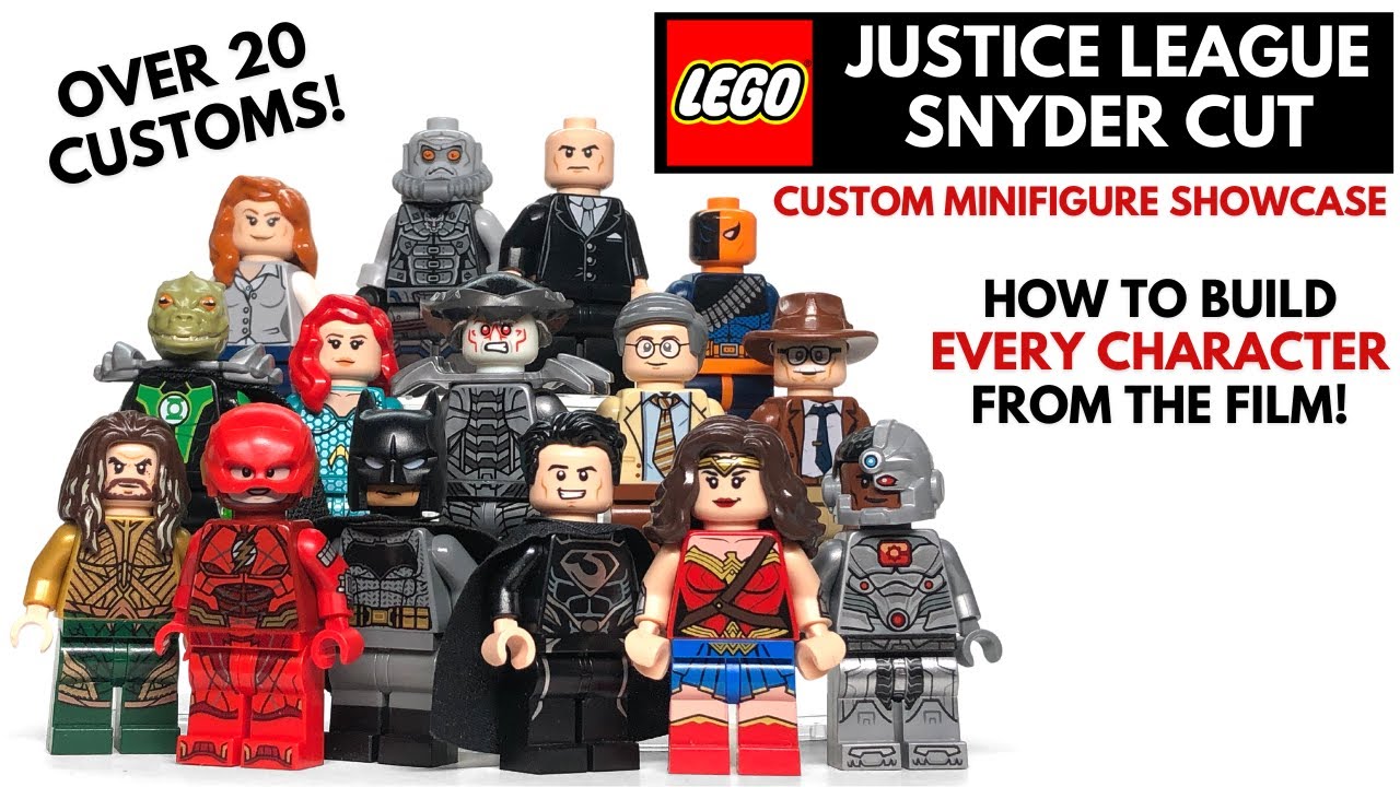 LEGO JUSTICE LEAGUE Snyder Cut Custom Minifigure Showcase