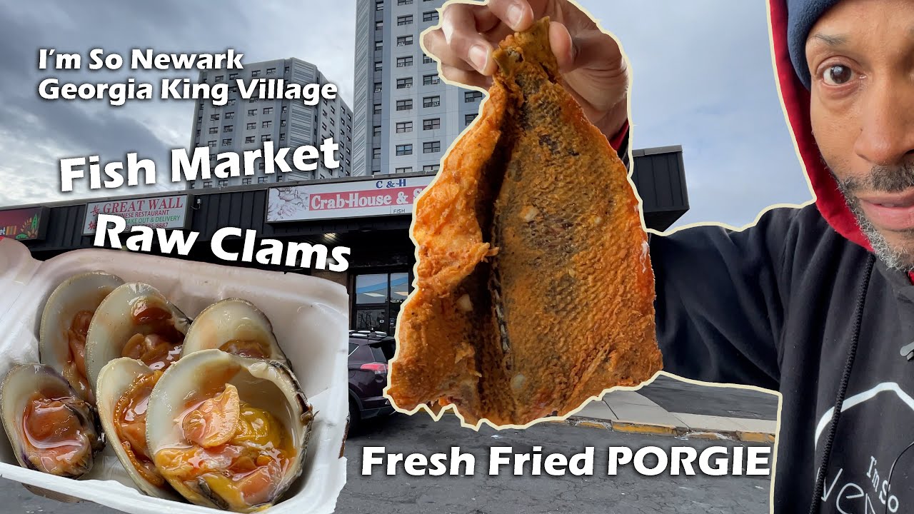 Fried PORGIE Fish from CRABHOUSE Fish Market Newark NJ Ep. 28