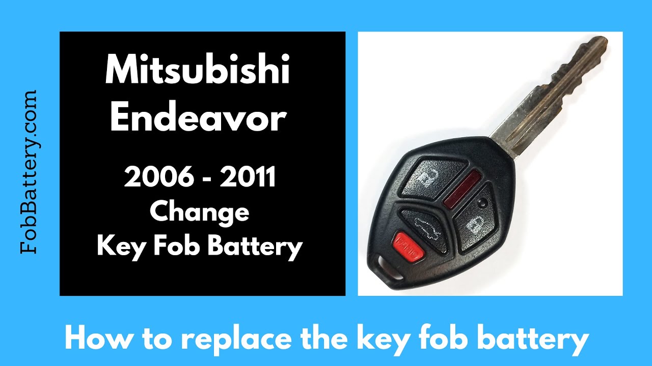 Замена батареи брелока Mitsubishi Endeavor (2006 - 2011)