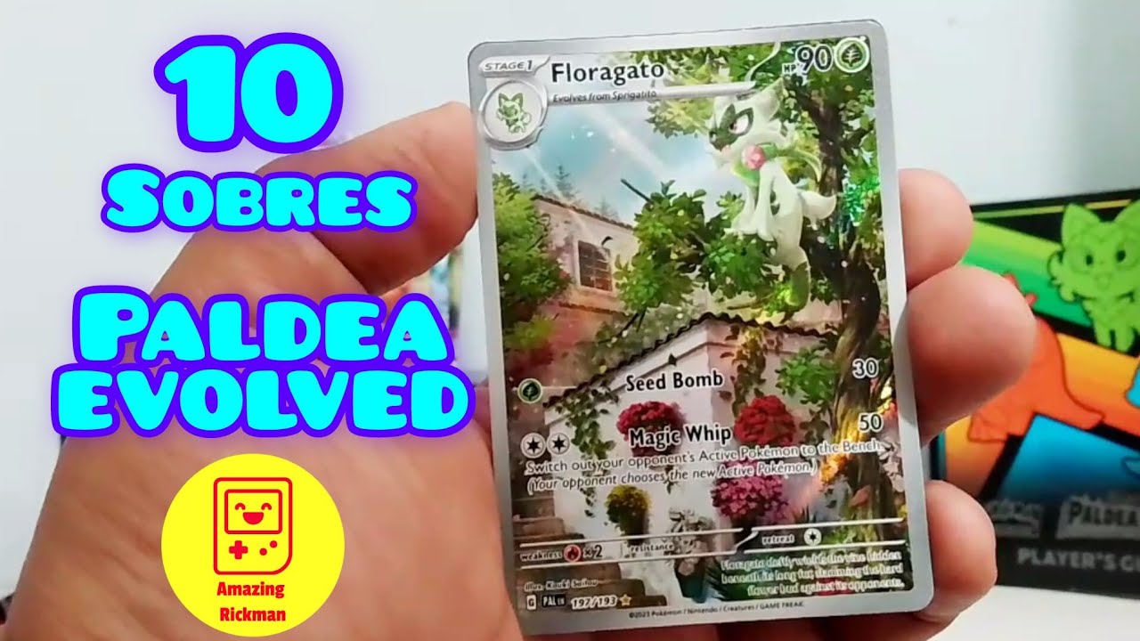 10 Sobres Paldea Evolved (Apertura/Unboxing Random), Pokémon TCG