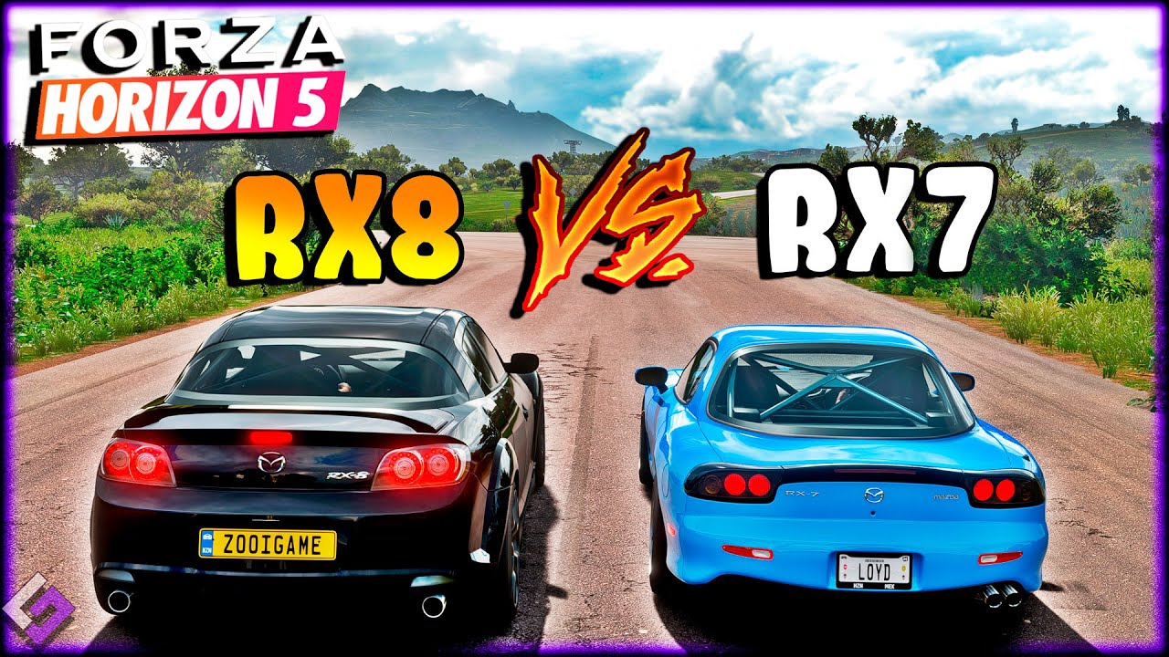 FORZA HORIZON 5 - MAZDA RX7 vs MAZDA RX8