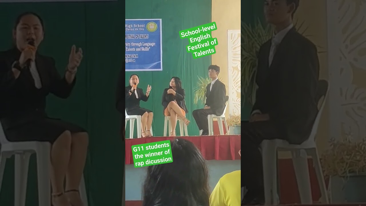 G11 students, the winner of Rap Discussion School-level English Festival of Talents