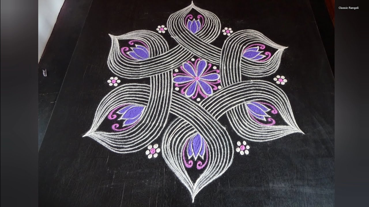Padi Kolam Design / Easy Rangoli Design / Friday Kolam / Classic Rangoli